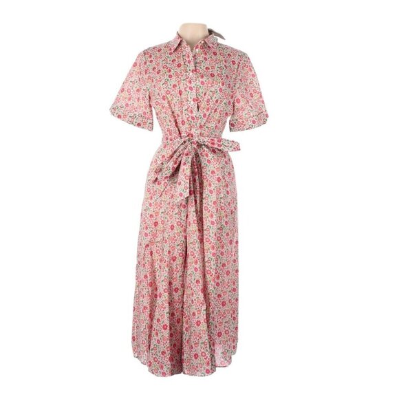 NWT J.Crew Petite Belted Shirtdress in Liberty ® Danjo Floral Button Down 6P